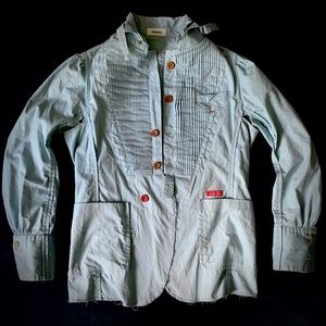 SOLD Undercover Japan Victorian Button Up Distressed